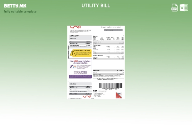 модерен стил Колумбија UNE EPM Telecomunicaciones PSD шаблон за комунални сметки